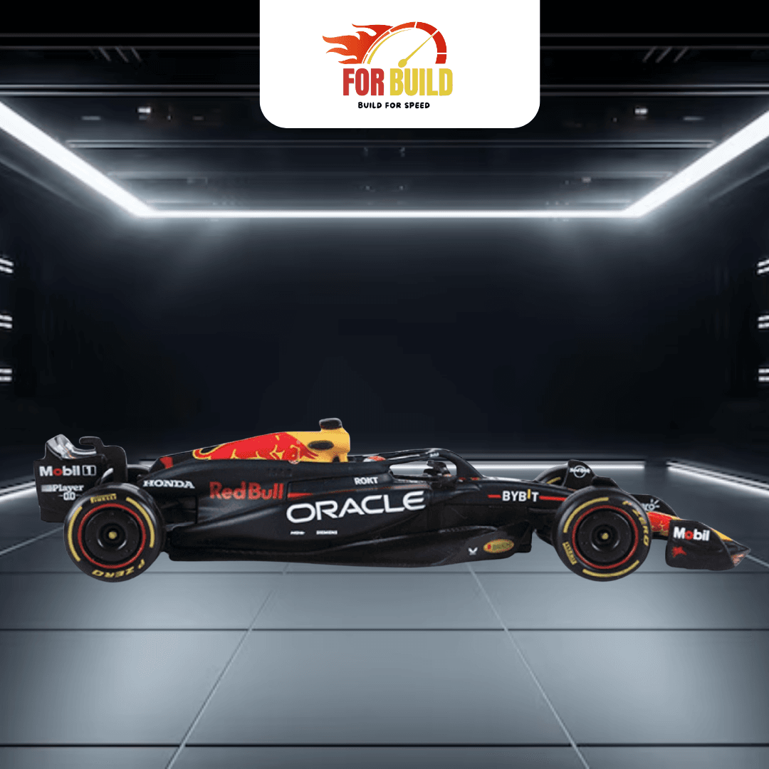 Mô hình Red Bull F1 Mô hình xe đua Red Bull F1 màu đen, thiết kế thể thao, phù hợp trưng bày và sưu tầm tại For Build.