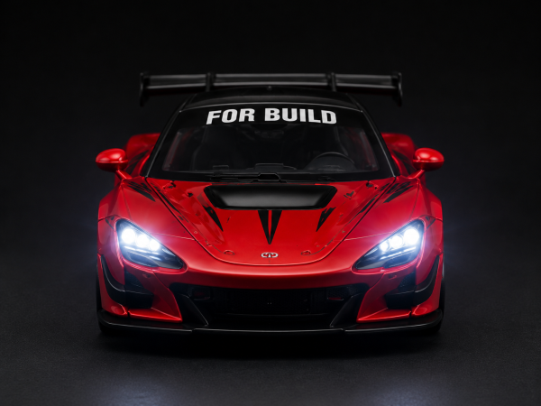 Mô hình xe đua For Build Speed Light 1:64 màu đỏ