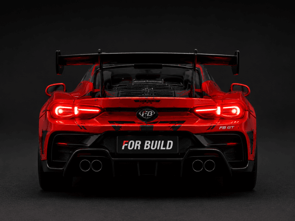 Mô hình xe đua For Build Speed Light 1:64 màu đỏ