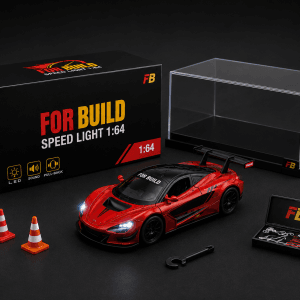 Mô hình xe đua For Build Mô hình xe đua For Build Speed Light 1:64 màu đỏ