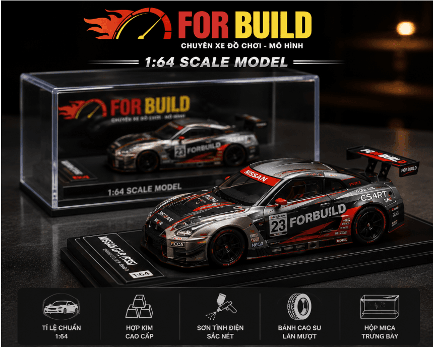 Mô hình xe 1:64 For Build dành cho người yêu thích xe diecast và sưu tầm mô hình xe