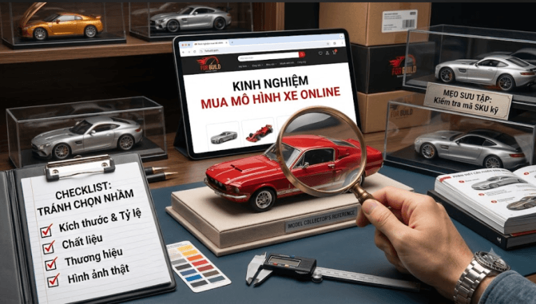 Kinh nghiệm mua mô hình xe online tránh chọn nhầm sản phẩm